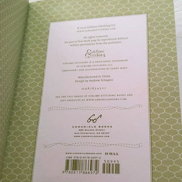 2009 New Sublime Stitching Journal by Jenny Hart - Picture 5 of 10